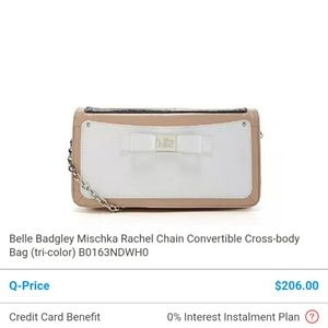 Belle Bagdley Mischka Rachel crossbody purse